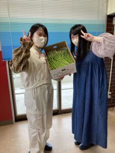 秋田県由利本荘市こんべえファーム_佐藤社長からアスパラガスをいただきました