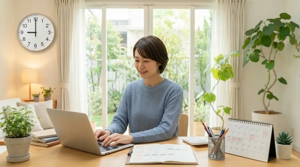 秋田税理士事務所の完全在宅求人_勤務時間