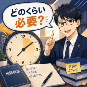 【税理士試験】相続税法の勉強時間は？1発合格税理士が解説