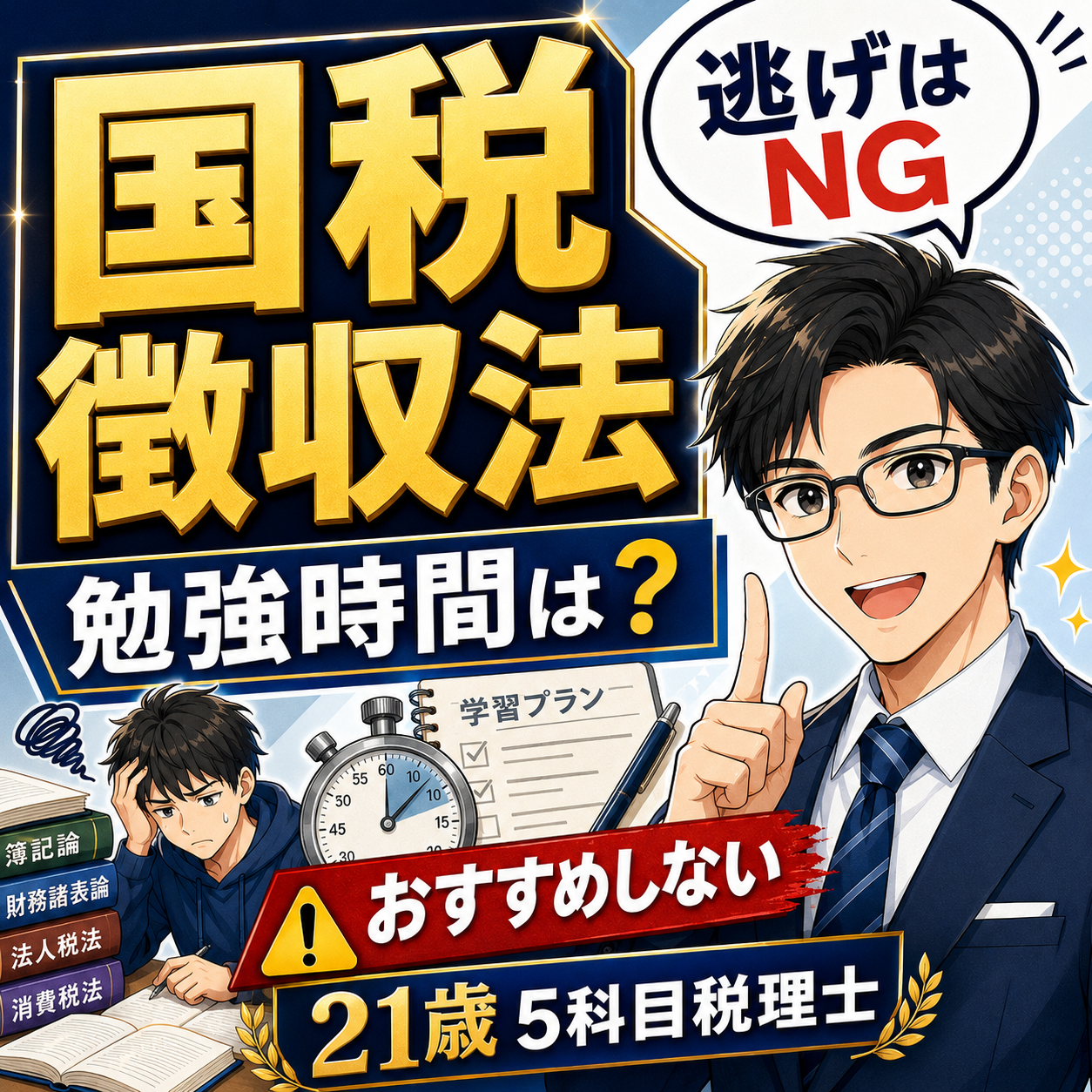 国税徴収法の勉強時間は？受験をおすすめしない理由を税理士が解説